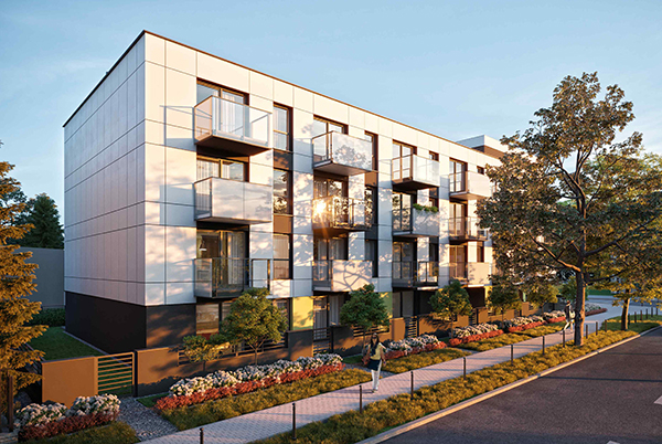 Palacza 97 - kameralny projekt mieszkaniowy w Poznaniu. Palacza 97 - kameralny projekt mieszkaniowy w Poznaniu.