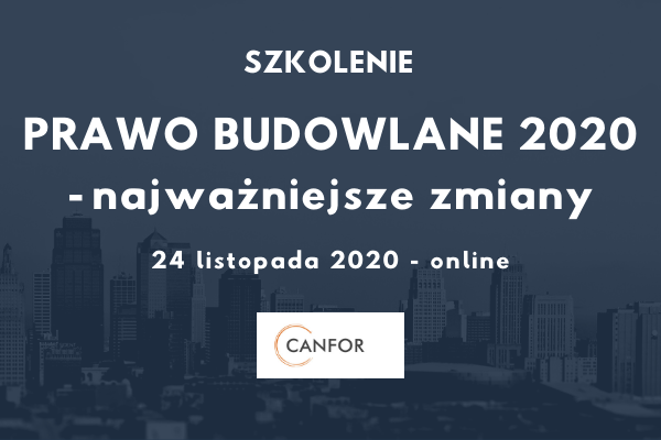 Zapraszamy do udziału w szkoleniu nt. prawa budowlanego Zapraszamy do udziału w szkoleniu nt. prawa budowlanego
