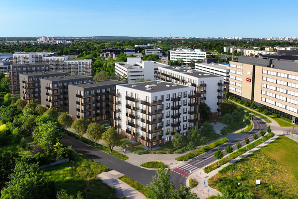 Osiedle Pastelowo obejmuje siedem budynków mieszczących 255 lokali Osiedle Pastelowo obejmuje siedem budynków mieszczących 255 lokali