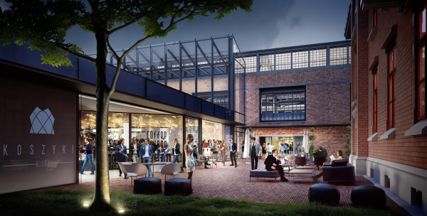 Kompleks handlowo-biurowy Hala Koszyki powstaje według projektu autorstwa pracowni JEMS Architekci, wiz. Griffin Group Kompleks handlowo-biurowy Hala Koszyki powstaje według projektu autorstwa pracowni JEMS Architekci, wiz. Griffin Group