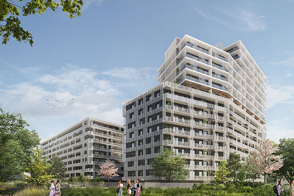 Osiedle Stacja Wola w Warszawie to docelowo ponad 1000 mieszkań w trzech etapach. Wiz. Archicom Osiedle Stacja Wola w Warszawie to docelowo ponad 1000 mieszkań w trzech etapach. Wiz. Archicom