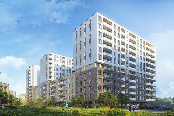 Wmurowanie kamienia węgielnego pod budowę osiedla Złota Oksza w Warszawie. Wmurowanie kamienia węgielnego pod budowę osiedla Złota Oksza w Warszawie.