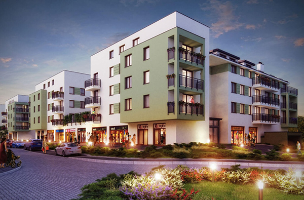 XII etap krakowskiego osiedla Słoneczne Miasteczko w budowie. XII etap krakowskiego osiedla Słoneczne Miasteczko w budowie.