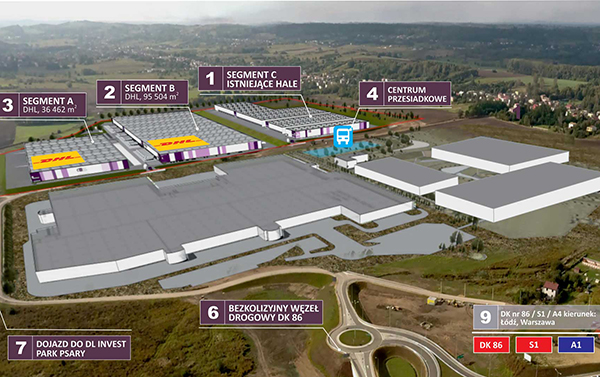 DHL współpracuje z DL Invest Group przy realizacji inwestycji magazynowej w Psarach. DHL współpracuje z DL Invest Group przy realizacji inwestycji magazynowej w Psarach.