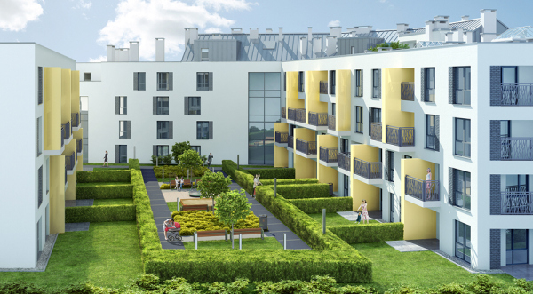Grota 111 - nowa inwestycja mieszkaniowa Echo Investment, fot. materiały inwestora Grota 111 - nowa inwestycja mieszkaniowa Echo Investment, fot. materiały inwestora
