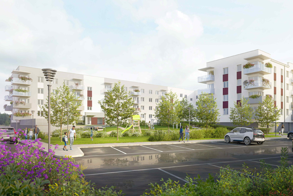 Osiedle Cukrownia Apartamenty w Szczecinie powiększy się o 124 mieszkania, wiz. Budnex. Osiedle Cukrownia Apartamenty w Szczecinie powiększy się o 124 mieszkania, wiz. Budnex.