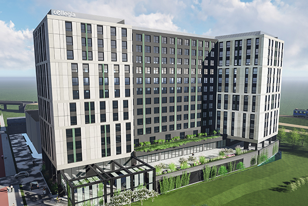 Nowa inwestycja Grupy Collegia: 100 pokoi hotelowych i 392 pokoje studenckie Nowa inwestycja Grupy Collegia: 100 pokoi hotelowych i 392 pokoje studenckie