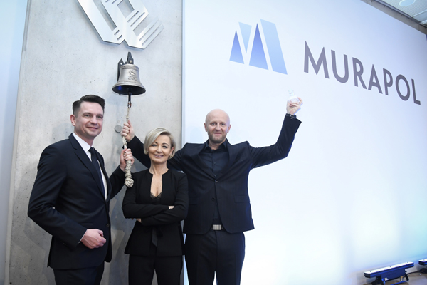 Do obrotu na GPW wprowadzono ponad 12 mln akcji Murapolu.