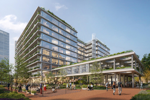 Office House to biurowiec skąpnay w zieleni, w planach jest zielony taras na dachu i loggie. Office House to biurowiec skąpnay w zieleni, w planach jest zielony taras na dachu i loggie.