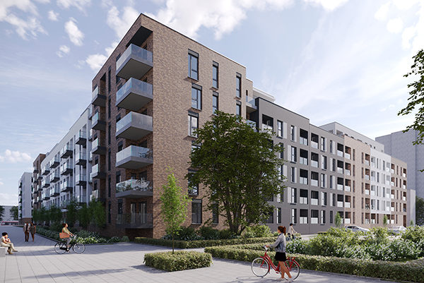 Osiedle Primo w Łodzi powiększy się o 326 mieszkań w IV etapie. Wiz. Profbud. Osiedle Primo w Łodzi powiększy się o 326 mieszkań w IV etapie. Wiz. Profbud.