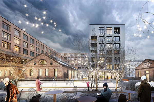 Prezentacja nowej koncepcji zabudowy terenu Fabryki Perun w Warszawie. Prezentacja nowej koncepcji zabudowy terenu Fabryki Perun w Warszawie.