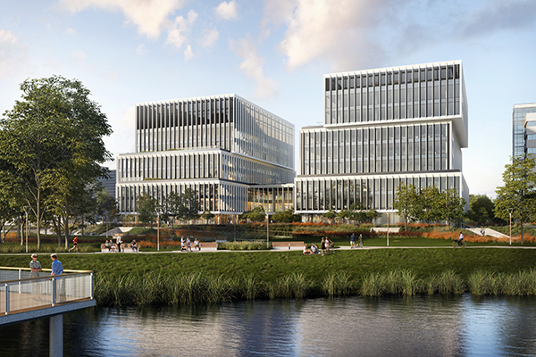 Biurowiec Lakeside powstaje w otoczeniu zieleni, obiekt będzie oferował 24 000 mkw. zrównoważonej powierzchni Biurowiec Lakeside powstaje w otoczeniu zieleni, obiekt będzie oferował 24 000 mkw. zrównoważonej powierzchni