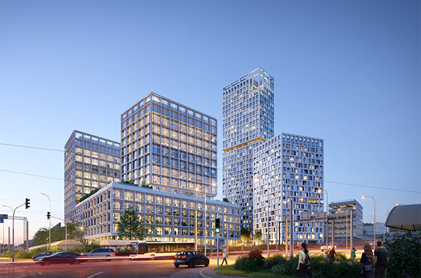 W pierwszym etapie Skycity Gdynia powstanie 17-kondygnacyjny budynek z 93 apartamentami i lokalami usługowymi W pierwszym etapie Skycity Gdynia powstanie 17-kondygnacyjny budynek z 93 apartamentami i lokalami usługowymi