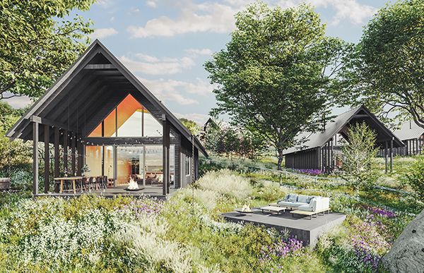 Osiedle Green Peak na Dolnym Śląsku we wsi Komarno. Osiedle Green Peak na Dolnym Śląsku we wsi Komarno.