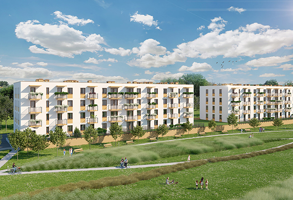 Osiedle Natura 2 powstaje w pobliżu Zalewu Zegrzyńskiego. Wiz. Aria Development Osiedle Natura 2 powstaje w pobliżu Zalewu Zegrzyńskiego. Wiz. Aria Development