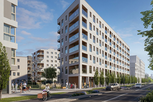 Drugi etap osiedla NU Warszawa Wola to 136 mieszkań. Wiz. Skanska Residential Development Poland