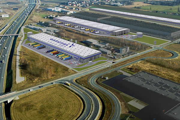 Nowe centrum logistyczne powstanie w Raszynie pod Warszawą, wiz. White Star Logistics Nowe centrum logistyczne powstanie w Raszynie pod Warszawą, wiz. White Star Logistics